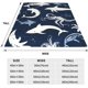 thumbnail image 3 of Mantas de vida marina con delfines Manta de vida marina Manta de océano Manta de cama suave y cálida de 40" x 30", 3 of 8