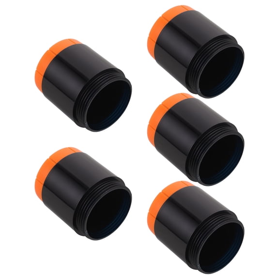CRILSTYLEO 5Pcs Black Shockproof Wireless Mic Bottom Sleeve Protective Tail Cover for Microphone