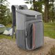 thumbnail image 4 of Mochila térmica con aislamiento Bolsa de almuerzo con aislamiento para ir de excursión Picnic en la playa de la oficina Gris Sharpla Bolsas de almuerzo, 4 of 6