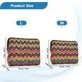 thumbnail image 4 of FORMRS 13"-13.3" Laptop Sleeve Protective Case Soft Carrying Quilted Computer Bag Cover, Brown Geometric, 4 of 7