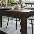 thumbnail image 4 of Emma + Oliver 60" Rectangle Wooden Dining Table for 6 in Matte Wenge, 4 of 12