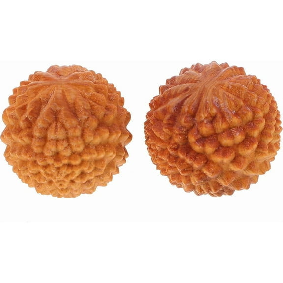 ABCISI  Massage Ball, Wood Hand Exercise Ball, Chinese Exercise Baoding Wood Massage Tools, Cypress Health Exercise Massage Balls for Hand Exercise