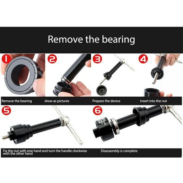 Bicycle Bottom Bracket Removal Bearing Axis Disassembly Install MTB Bike BB Tools Set Spindle Kit Adapter Hand Repairing Accessories Type 2