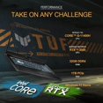 thumbnail image 3 of ASUS TUF 17.3" FHD 144Hz IPS-Type Gaming Laptop, 11th Gen Intel Core i5-11400H, NVIDIA GeForce RTX 3050 4GB, 32GB RAM, 1TB PCIe SSD, Backlit Keyboard, Win 11 Home, with Hotface 32GB USB Card, 3 of 9