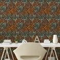 thumbnail image 2 of Ambesonne Leaves Greenery Peel & Stick Wallpaper for Home, Abstract Branches, 13"x100", Dark Seafoam Maroon, 2 of 5