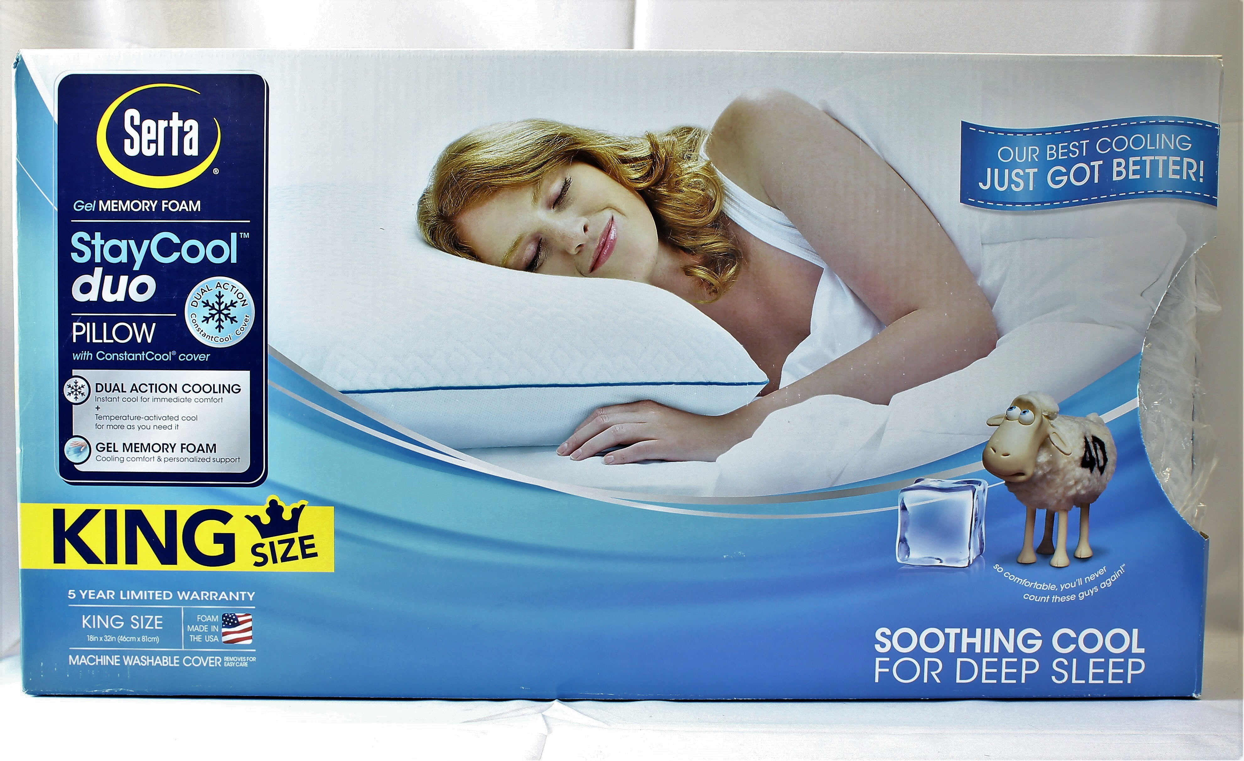 Serta StayCool Duo Pillow - King Size 