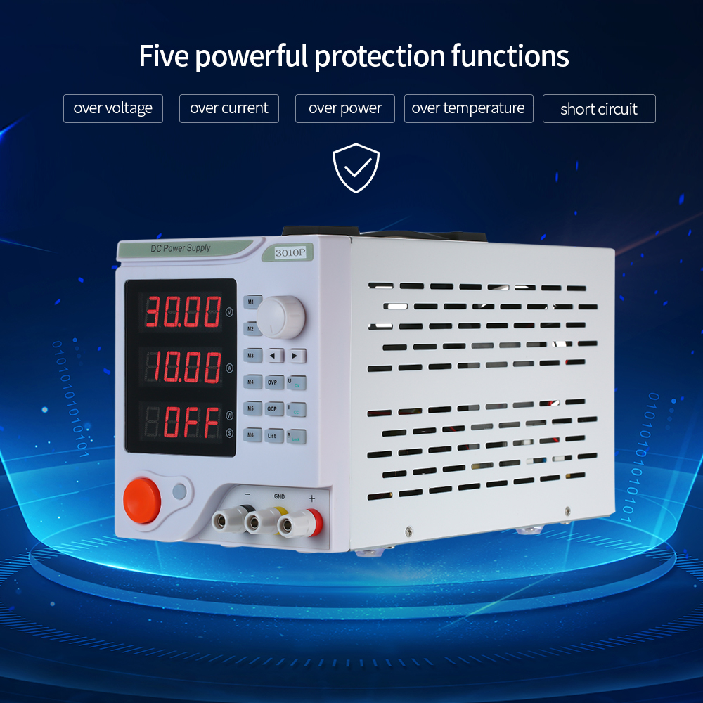 30V 5A Alimentation DC Stabilis/ée Laboratoire R/églable Affichage LED /à 4 chiffres