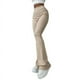thumbnail image 2 of Pantalones acampanados micro ajustados de color sólido de moda de otoño para mujeres europeas y americanas, 2 of 6