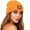 czb# Orange100, variant on CUZIBR Women Knitted Beanie Hat Halloween Pumpkin Face Pattern Soft Stretchy Thermal Fall Winter Hat Holiday Party Cosplay Headwear For Adults