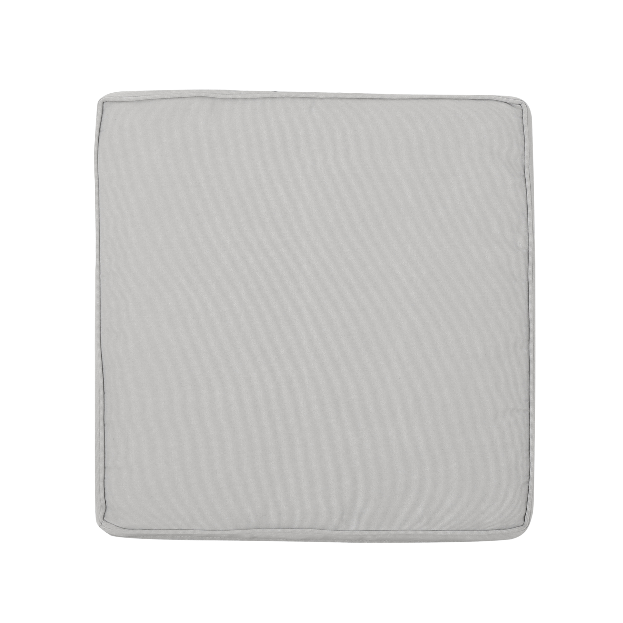 Noble House Hopewell Outdoor Fabric Club Chair Cushions in Silver