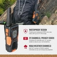 thumbnail image 4 of Cobra 37-Mile Walkie Talkie, IP67 Waterproof Floating Two-Way Radio 2-Pack, 22 Channels (ACXT 1037R FLT), 4 of 16