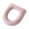 thumbnail image 2 of Thickened Jacquard Fabric Toilet Seat Cover with Elastic Edge for Standard and Elongated Bowls, 2 of 6