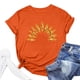 thumbnail image 4 of Camisetas de Manga Corta para las Mujeres Impresas Cuello Redondo Camiseta, Blusa Suelta de Poliéster Casual para el Trabajo, Diario Y Primavera Invierno, 4 of 4