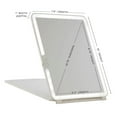 thumbnail image 2 of Impressions Vanity Touch Pad 2.0 Portable LED Makeup Lighted Mirror with Touch Sensor (White), 2 of 11