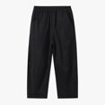 thumbnail image 4 of Falkdiz Pants for Boys Straight Leg Sport Pockets Outdoor Pantalones Winter Casual Boys Trousers Elastic Waist, Black, Size: 3-4Years, 4 of 6