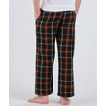 thumbnail image 2 of Boxercraft BY6624 Youth Poly Flannel Pant-BLACK/ORANGE/WHITE-L, 2 of 2