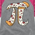 thumbnail image 3 of Instant Message - Pizza Pi - Toddler And Youth Girls Raglan Graphic T-Shirt, 3 of 6