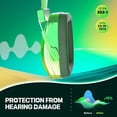 thumbnail image 2 of homicozy Noise Cancelling Headphones for Kids,Teens Ages 3-16,Cool Cyberpunk Ear Hearing Protection,SNR 25dBSound Proof Safety Earmuffs for Concerts,Monster Trucks,Sensitive Ears(Green), 2 of 8