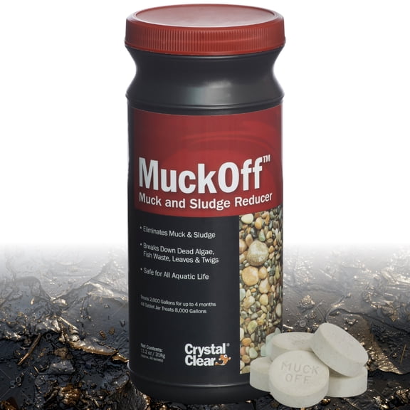 Crystal Clear MuckOff, Natural Pond Muck Treatment - 48 Tablet