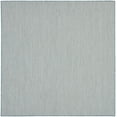 thumbnail image 5 of Nourison Courtyard Indoor/Outdoor Ivory/Aqua 8' x Square Area Rug (8 Square), 5 of 9