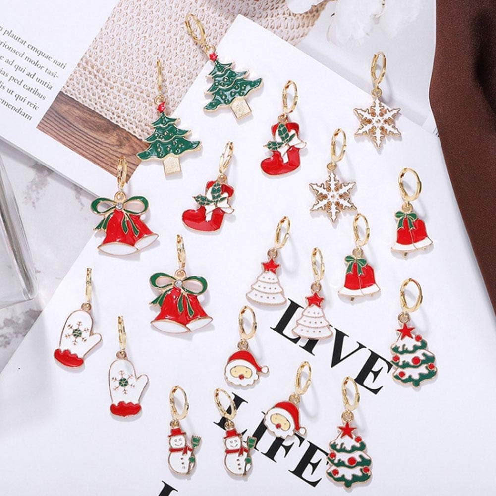 10pcs Cute Alloy Christmas Xmas Charm Pendant Finding DIY Headwear Jewelry Decor