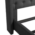 thumbnail image 2 of CorLiving Fairfield Upholstered Adult Queen Bed Frame with Tufted and Winged Headboard - Box Spring Required, 2 of 9
