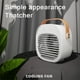thumbnail image 5 of Mini aire acondicionado Advancent enfriador ajustable recargable ventilador dormitorio Azul, 5 of 6