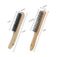 thumbnail image 3 of 4 Pcs Welding Brush For Cleaning Welding Slag, Rust And Dust 11 Inch/10 Inch Heavy Duty Carbon Stee, 3 of 5