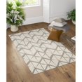 thumbnail image 2 of Abani Laguna 5'3"W x 7'6"D LAG120B Geometric Ivory Area Rug, 2 of 6