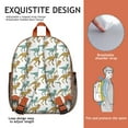 thumbnail image 3 of Cute Baby Dinosaur Student Backpack – Cartoon Dino Print with Colorful Forest, Watercolor Planets, and Abstract Jungle Pattern, 3 of 5