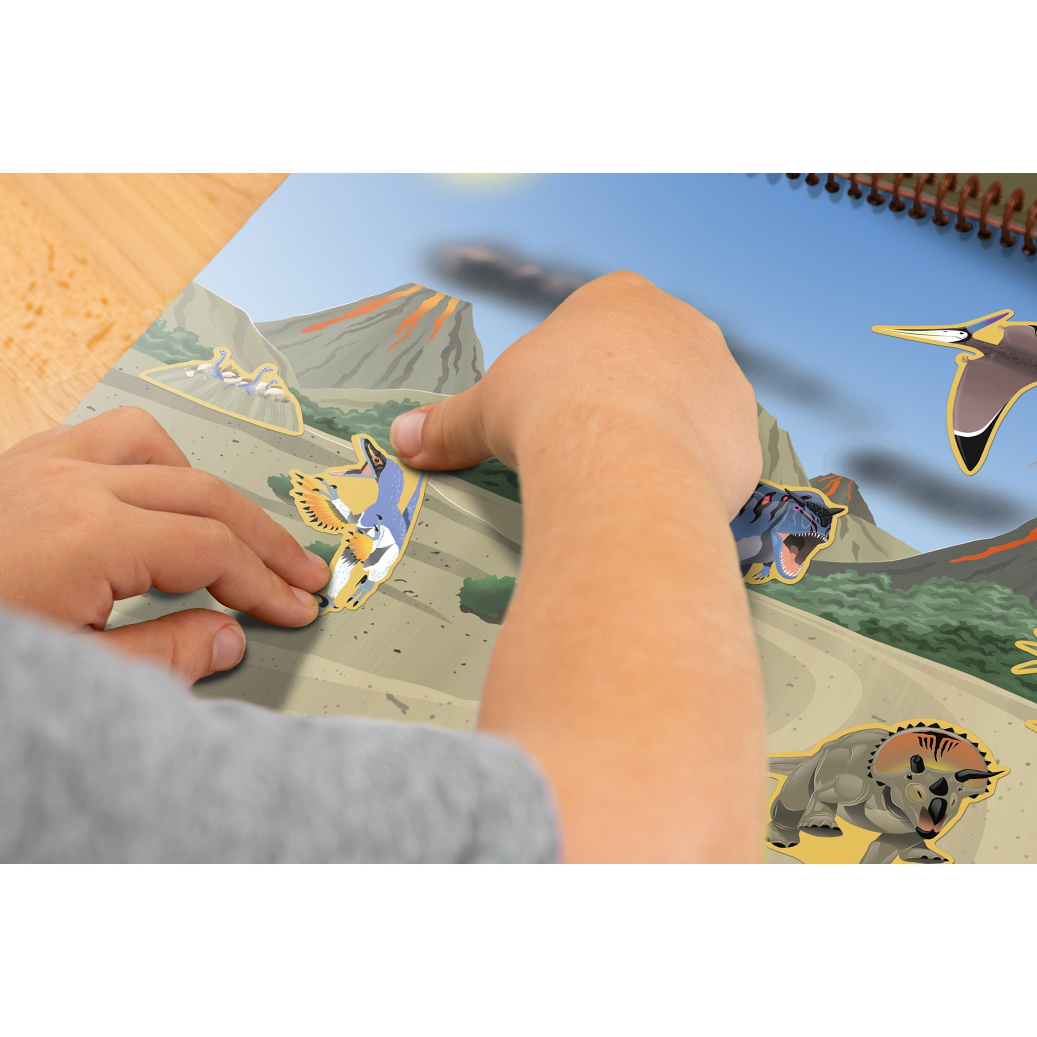 Teacher Created Resources Dinosaurs and Prehistoric Animals Reusable Sticker Pad, Pack of 3