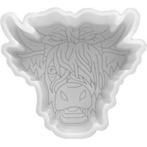 Highland Dairy Cow Silicone Freshie Mold Size 3.75" Wide x 3.25" Long x 1" Deep Highland Dairy Cow Design for Freshie, Soap, Resin, Candles