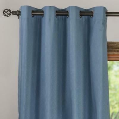 54 X 84 In Stone Blue Blackout Curtain Grommet Style Walmart Com