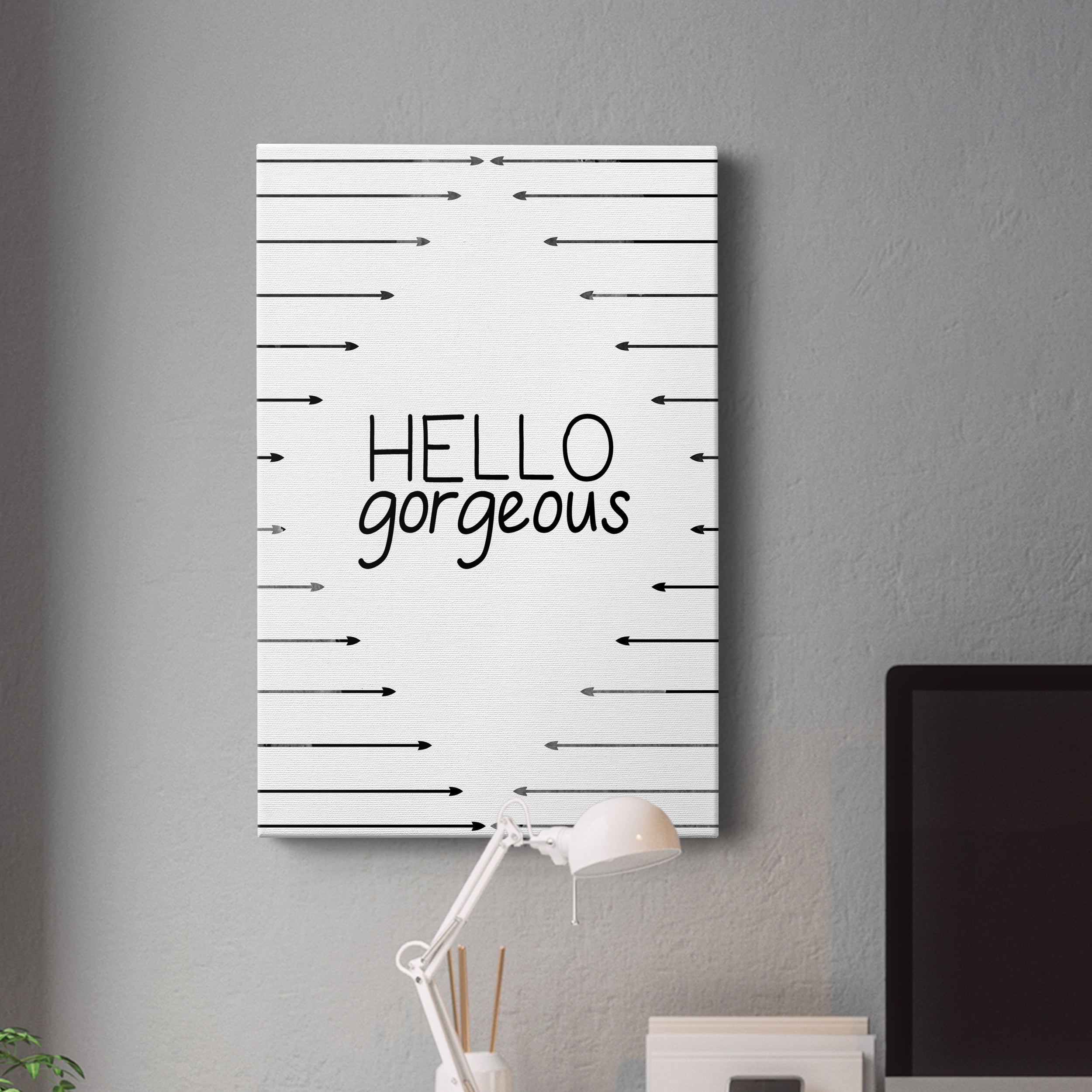 Hello Gorgeous Premium Gallery Wrapped Canvas - Ready to Hang - 8 x 12