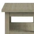 thumbnail image 4 of Trent Home 14" W Solid Wood Rectangle Narrow Side Table in Distressed Gray, 4 of 7
