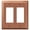 Antique Copper, variant on Amerelle 163RRBR Century Wallplate, 2 Rocker, Steel, Polished Brass, 1-Pack