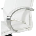 thumbnail image 4 of Pemberly Row Deluxe High Back Executive Chair in White Snow Faux Leather, 4 of 9