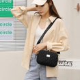 thumbnail image 2 of Bolso de hombro para teléfono móvil de mujer, bolso pequeño de nailon impermeable, bolsos para teléfono móvil para colgar, billetera para mujer, negro 1, 2 of 4