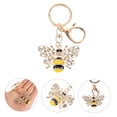 thumbnail image 4 of UPOUART Llavero De Abeja Amarillo Con Creativo Y Colgante De Aleación Para, 4 of 8
