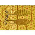thumbnail image 1 of Ahgly Company Machine Washable Indoor Rectangle Transitional Gold Yellow Area Rugs, 2' x 4', 1 of 7