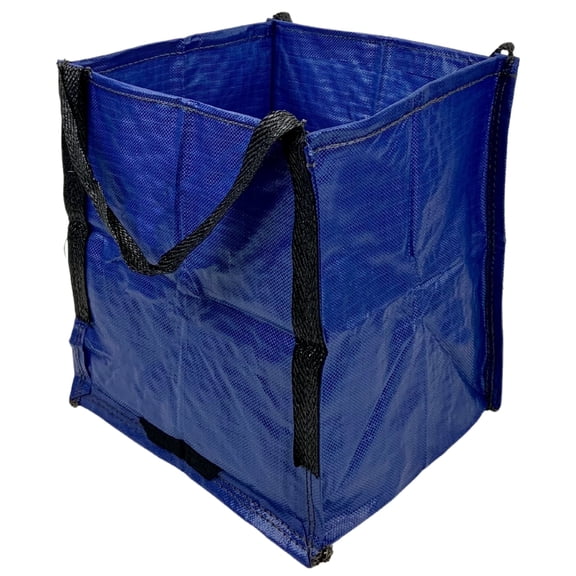 DURASACK Home and Yard Tote, Heavy Duty, 16"L x 16"W x 20"H, Blue