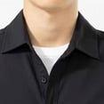 thumbnail image 5 of Maean Mens Button down Shirts Jacket Long Sleeve Loose Shacket Lightweight Work Jackets with Pockets, 5 of 7