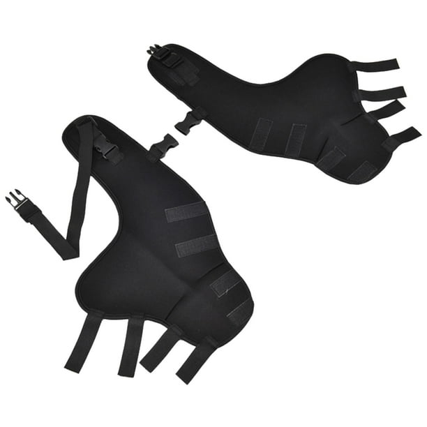 Rodillera para patas traseras de perros, vendajes cómodos y soporte para las patas de los perros Negro Pequeño