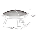 thumbnail image 3 of Foyer Rond en Acier de 80 cm, 3 of 7