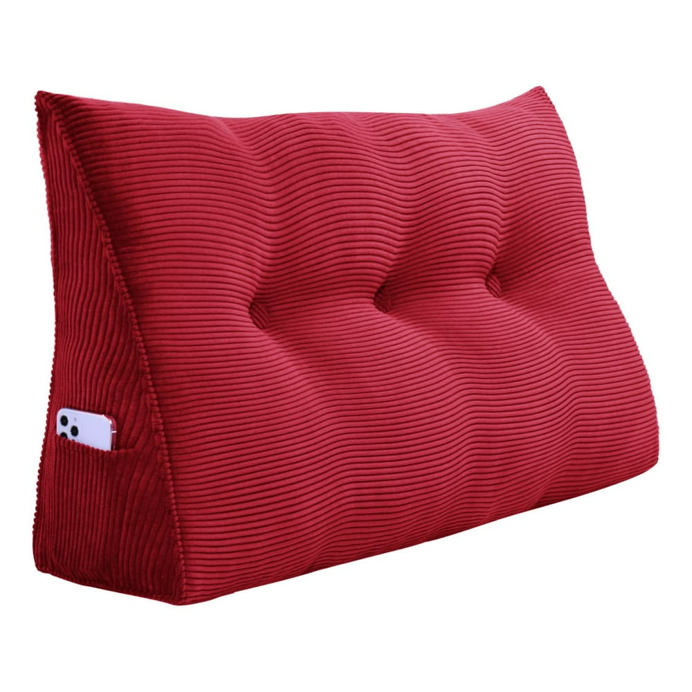 WOWMAX Wedge Reading Pillow Bedrest Throw Pillows Large Body