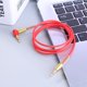 thumbnail image 1 of Cable de datos Jack de 3,5 mm estéreo 1 m Cable de audio macho a macho 90 Cable de ángulo recto (rojo), 1 of 8