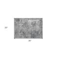 thumbnail image 3 of HomeRoots 564260 2 x 3 ft. Gray Abstract Washable Non Skid Indoor Outdoor Rectangle Machine Woven Area Rug, 3 of 3