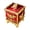Golden red, variant on Cotton Swab Storage Box with Lid Q-Tip Swab Holder Cotton Balls Canister Jar