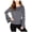 Grey - ltpasgry, variant on I.N.C Womens Embellished Elbow Knit Blouse, Grey, Large