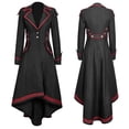 thumbnail image 2 of Gothic Women's Long Swallowtail Train Coat Outerwear Jacket, 2 of 5